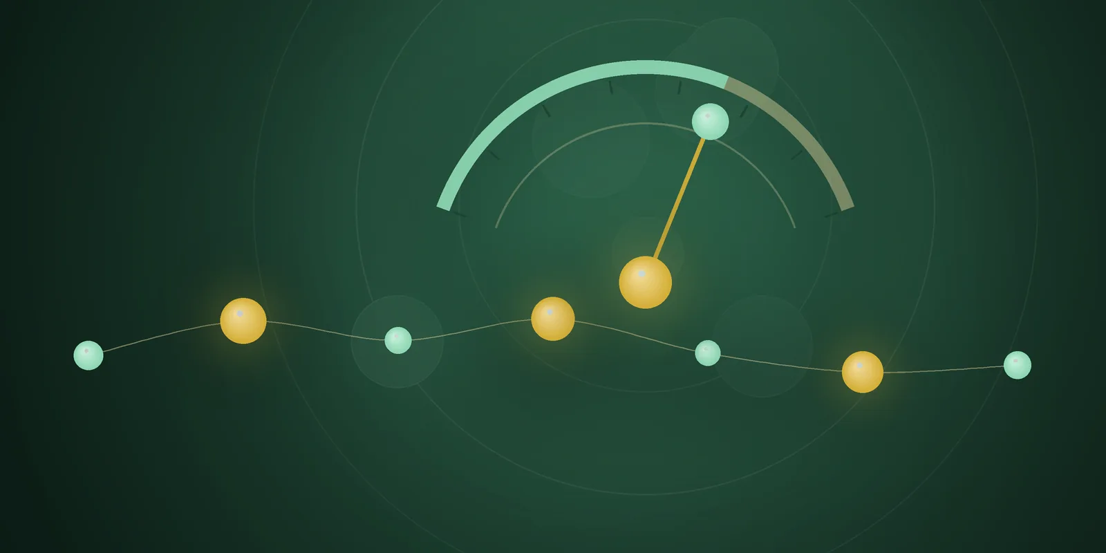 Illustrated cover: a progress gauge in mint and gold on a deep green background